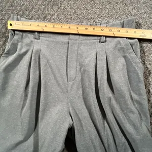 Halara Wide Leg Pants Women L Petite Grey Pleated High Waist Elastic Pockets thumbnail 6