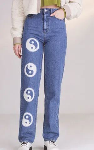 Eco yin and yang 90s boyfriend jeans never worn thumbnail 1