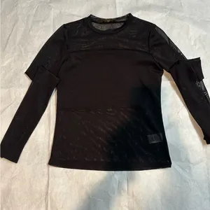 Shinestar Black Mesh Bodysuit thumbnail 6