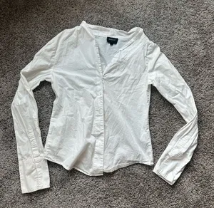 Bardot White Button-Down Shirt thumbnail 1