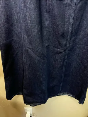 Zara Dark Wash Denim Maxi Skirt High Rise Minimalist 90s Y2K thumbnail 7