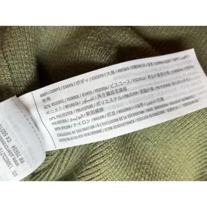 Abercrombie Fitch Oversized Soft Mock Neck Sweater XS Olive Green Rib Knit Cozy thumbnail 5