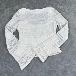 VTG Thirty Thirty Womens Y2K Lace Babydoll Top Small Coquette Romantic Ballet thumbnail 7
