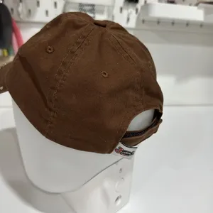 Justin Boots Chocolate Brown Embroidered Cap EUC thumbnail 3