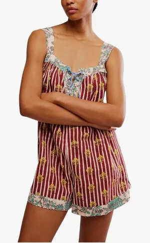 Free People Port Au Prince One Piece SIZE M NEW thumbnail 1
