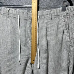 Susina Womens Linen Blend Cropped‎ Lounge Pants Small Pull On Capri thumbnail 5