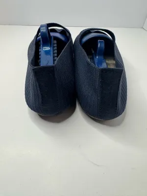Husdnier Navy Blue Knit Mary Jane Loafers Women's Size EU41 thumbnail 4