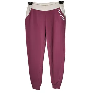 Pink Victoria's Secret Joggers Women XS Pink Logo Sweatpants Athleisure Lounge thumbnail 2