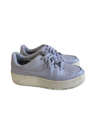 NIKE Women’s Lavender Leather Air Force 1 Sneakers Size 7 thumbnail 5