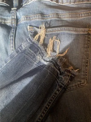 Maurice's Ripped Blue Jeans thumbnail 4