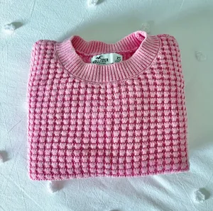 Hollister Waffle Knit Pink Sweater thumbnail 3