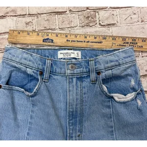 Abercrombie & Fitch Jeans 4 90s Straight Ultra High Rise Jeans Womens ‎ 27 | 4 R thumbnail 4