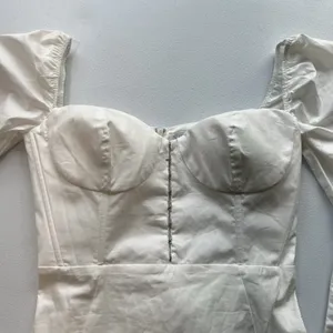 Nat &‎ Liv Regina Graduation White mini dress Size Medium Corset thumbnail 3