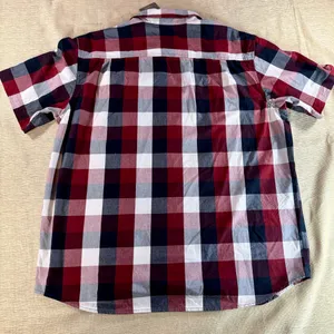 Carhartt Men’s XL Regular Plaid Short Sleeve Button Up Shirt Red Navy NWT thumbnail 18