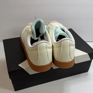 adidas Women's Sneakers in Cream and Light Blue thumbnail 4