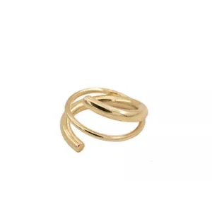 *NEW Coil‎ Ring Gold Plated Sterling Silver thumbnail 9
