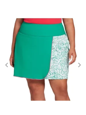 Lady hagen tropic palm wrap lush green tennis skort size XXL thumbnail 4
