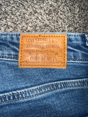 Levi's 721 High Rise Skinny Jeans, Size 26, Distressed Blue thumbnail 4