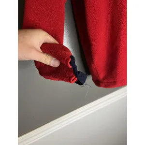 Woolrich Fleece Pullover Womens Medium Red Polartec Snap Mock Neck Outdoor Warm thumbnail 4