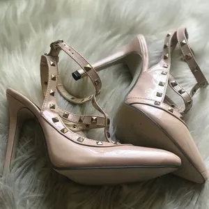✨Ji Mei Shoes Nude Pale Pink Pointed Toe Heels✨ thumbnail 4