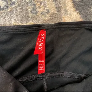 Spanx Black High-Waisted Leggings faux leather thumbnail 5