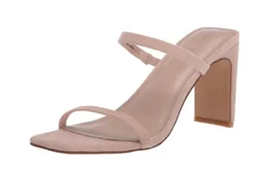 NEW The Drop Women's Avery Square Toe Two Strap High Heeled Sandal 6 thumbnail 1