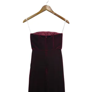 Lulus Masterfully Flirty Berry Red Velvet Bustier Midi Dress size XS NWT thumbnail 6