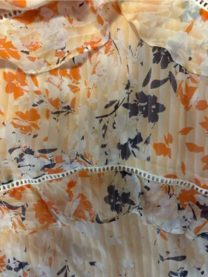 Ramy Brook Peach Floral Tiered Spaghetti-Strap Dress thumbnail 5