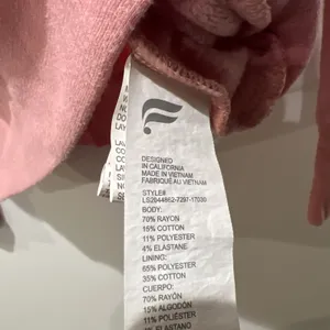 Fabletics Hoodie Sweatshirt Pink Oversized Lightweight Soft Athleisure size S thumbnail 8