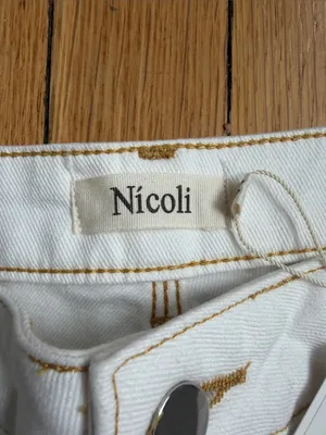 NWT Nicoli white wide leg jeans size 40 (US 10) thumbnail 3