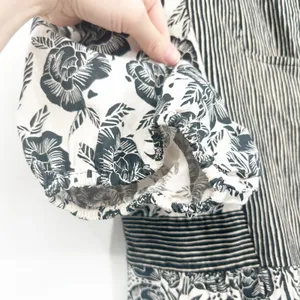 BloomingPrint Anthropologie Adrienne Floral Mixed Print Flounced Midi Dress 10‎ thumbnail 6