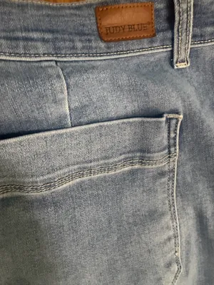 Judy Blue High Rise Wide Leg Light Wash Stretch Jeans Size 20W. thumbnail 4