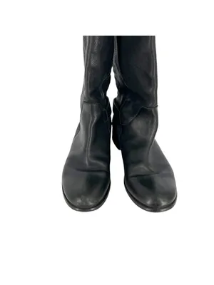 J.Crew Emmett Black Leather Tall Riding Boots Size 7.5 Classic Equestrian Style thumbnail 14