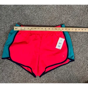 Danskin Now Womens Neon Pink Teal Running Shorts Size M 8-10 Performance Liner thumbnail 5