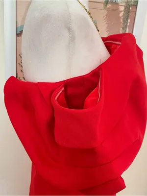 Elliatt March Off The Shoulder Midi Dress in Red Size XS thumbnail 8