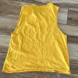 Golden yellow golden sleeveless tank thumbnail 4