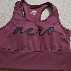 Aero Burgundy Sports Bra thumbnail 1
