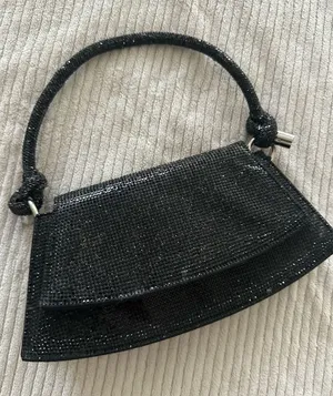 Vintage Black Sparkle Evening Top thumbnail 1