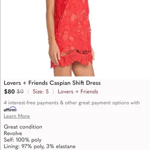 Lovers + Friends Caspian Lace shift dress▪️size S thumbnail 9