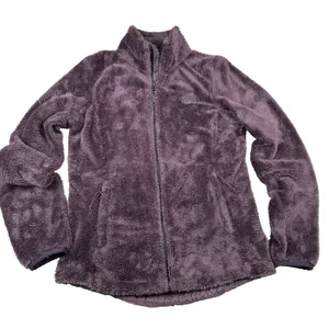 North Face Women's Osito Coat Jacket High Pile Teddy‎ Fleece Size Small Plum thumbnail 1