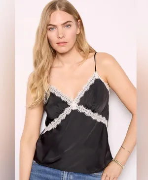 EVEREVE Black Lace Trim Camisole thumbnail 1