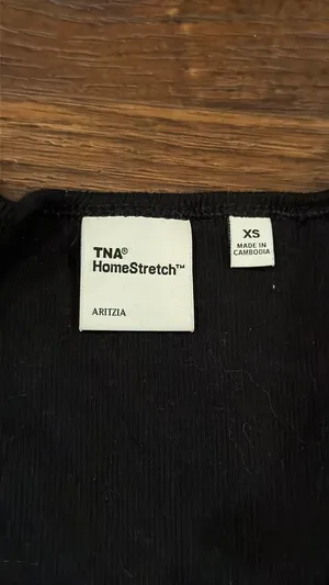 Aritzia Long Sleeve TNA Homestretch Black XS thumbnail 2