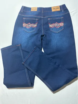 Jean's Denim Women's Size 8 Classic Dark Blue Straight Jeans - Comfy & Stylish! thumbnail 9