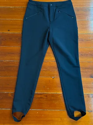 OFFLINE By Aerie Black Chillside Stirrup Fleece Lined Ski Pants Sz Medium 🍄 thumbnail 3