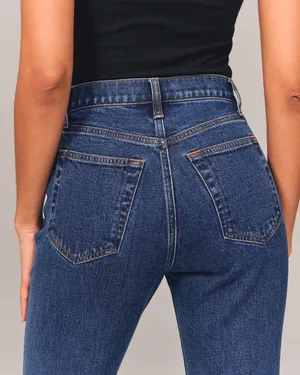Abercrombie Ultra High Rise Ankle Straight Jean thumbnail 4