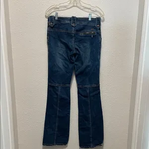 DOLLHOUSE Y2K Vintage Denim Low Rise Flare Jeans Size 7 thumbnail 2