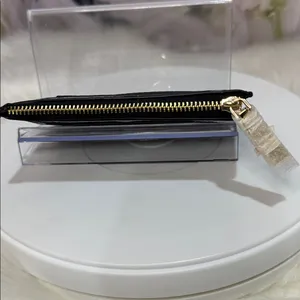 Kate Spade Black Card Wallet with Gold Accent thumbnail 3