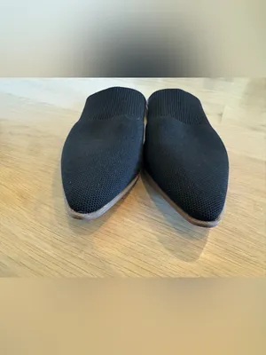 Steven New York Vende knit mule point toe flats black size 9 thumbnail 6