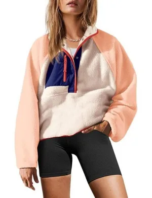 FREE PEOPLE Hit The Slopes Colorblock Pullover Sport Canvas Combo Size X-Small thumbnail 1