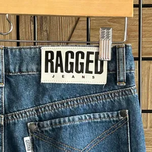 Ragged Jeans Size 28 Colorblock Straight Leg Frayed Denim thumbnail 4
